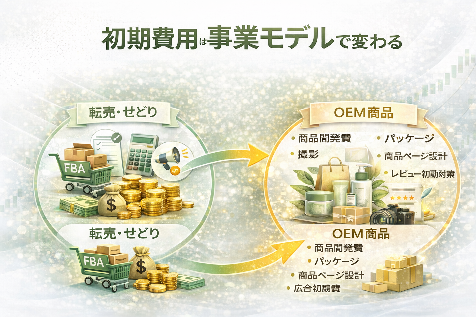 Amazonビジネスの初期費用は事業モデル・サイズで変わる