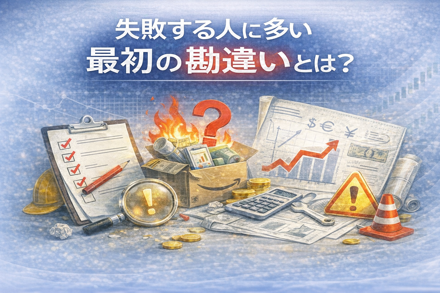 Amazonビジネスで失敗する最初の勘違いは?