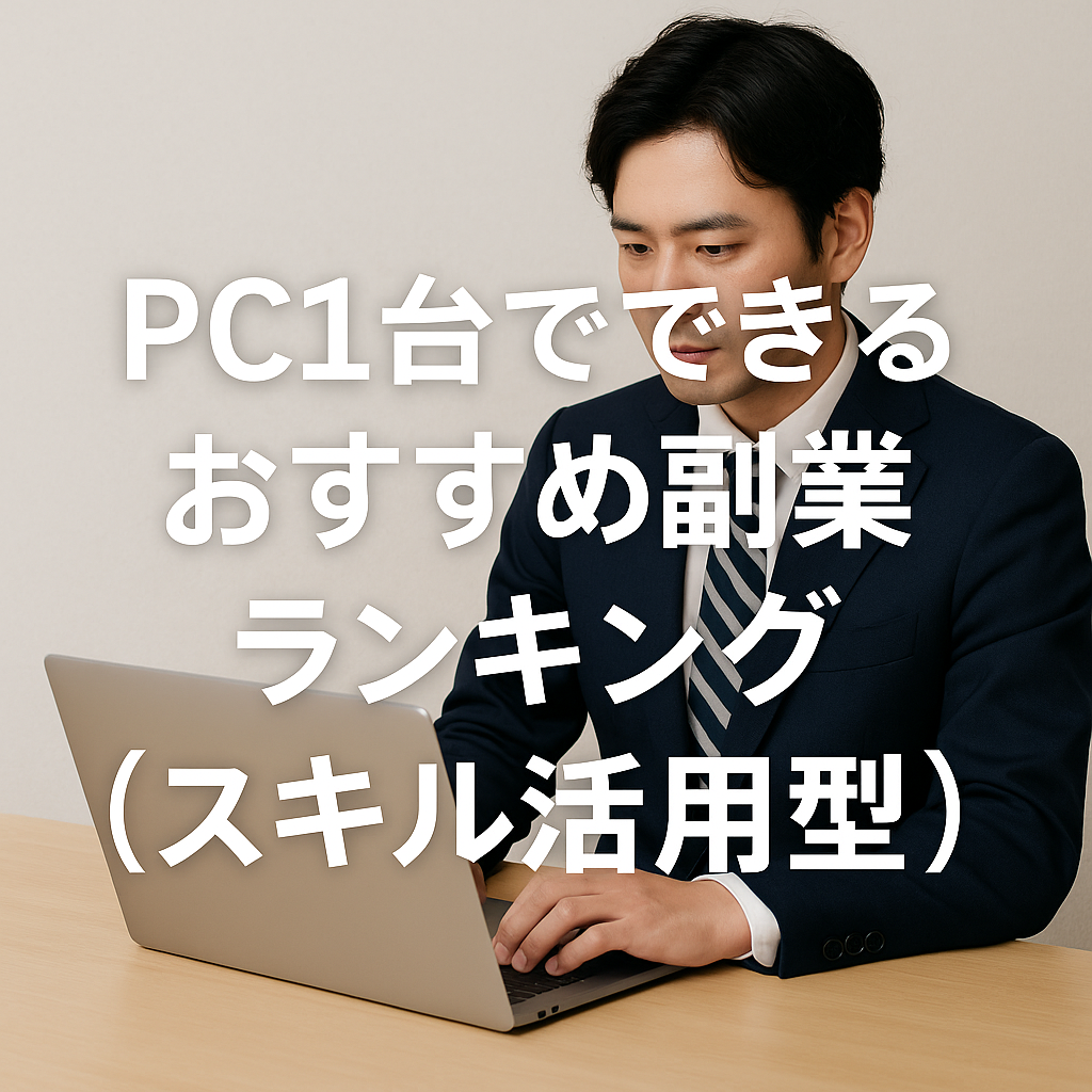 PC1台でできるおすすめ副業ランキング