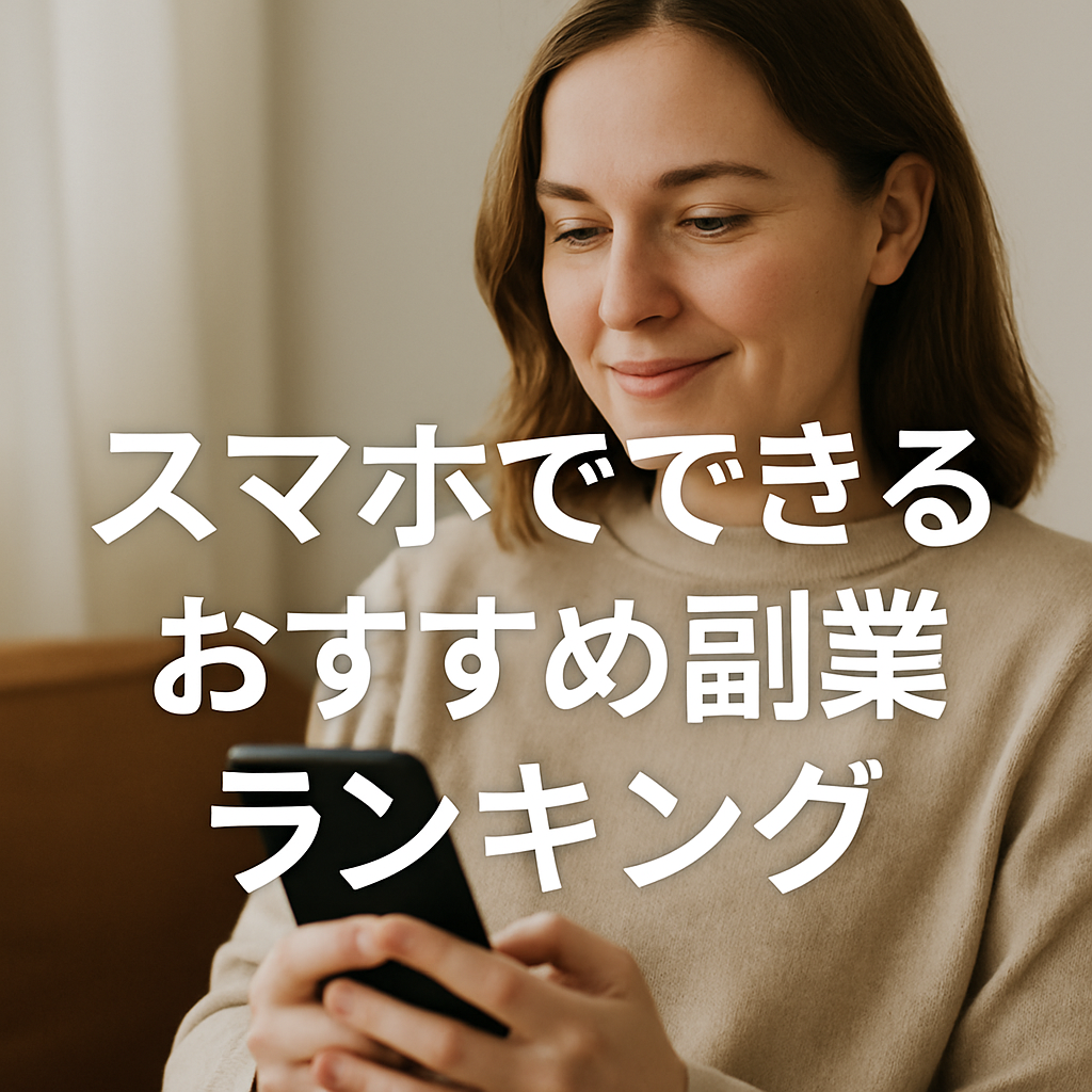 スマホでできるおすすめ副業ランキング