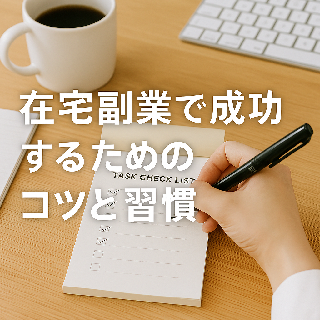 在宅副業で成功する為のコツと習慣