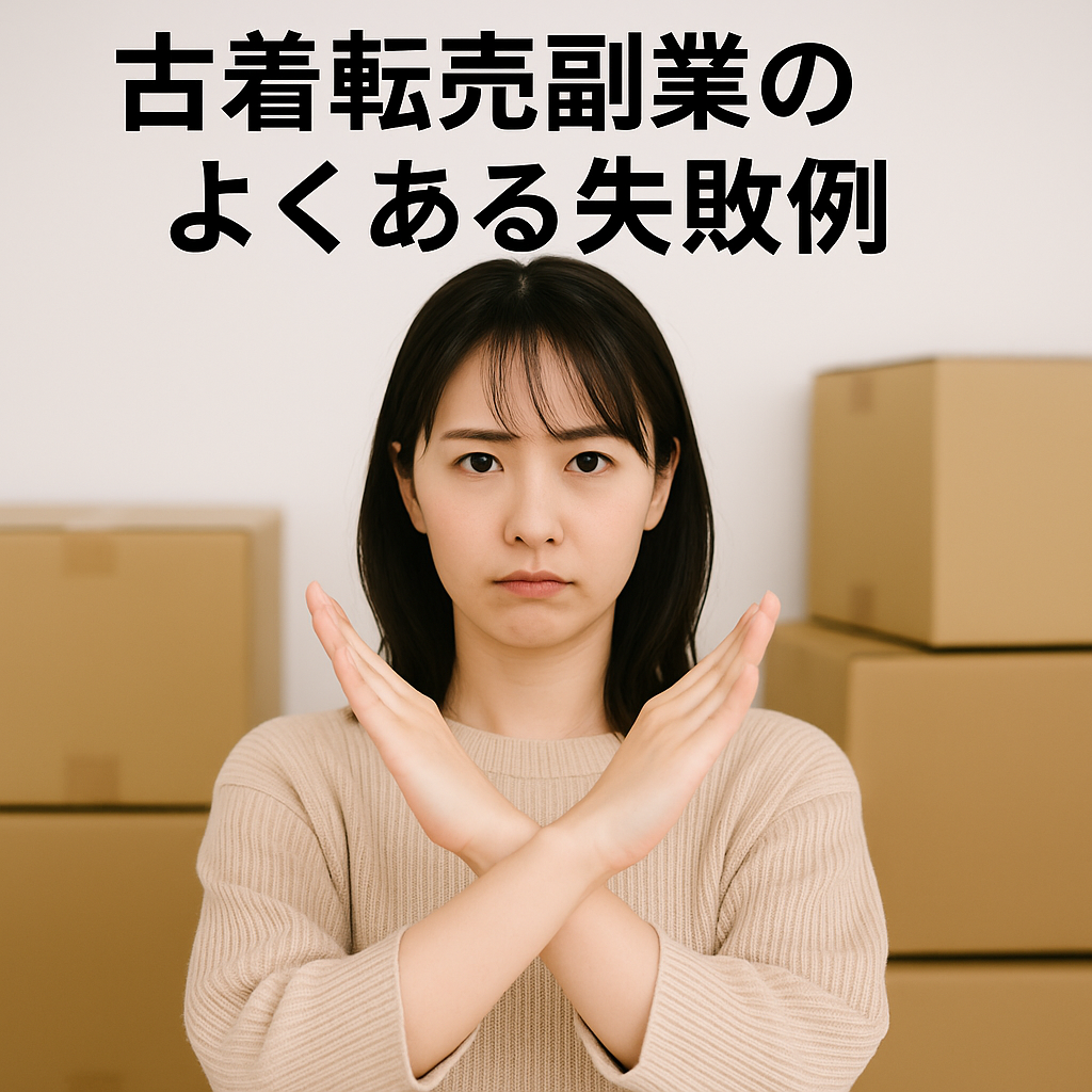 古着転売、副業での失敗例