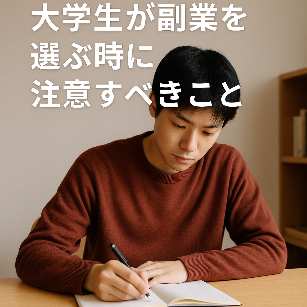 大学生が副業を選ぶときの注意点