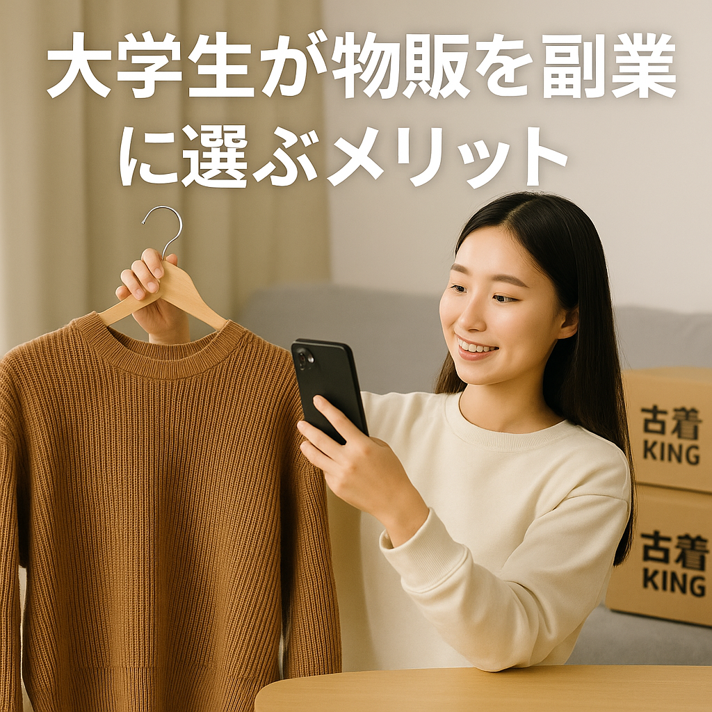 大学生が物販を副業に選ぶメリット
