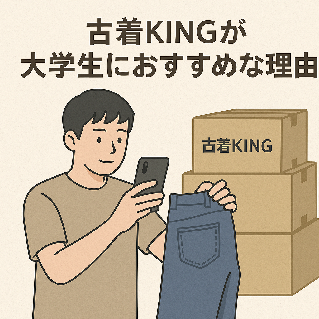 大学生におすすめの副業　古着king