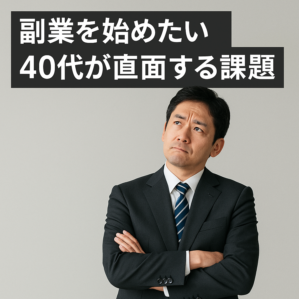 副業を始めたい40代か直面する課題とは