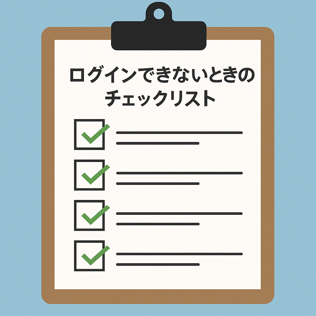 メルカリshopsにログインできない場合のチェックリストを用意しよう