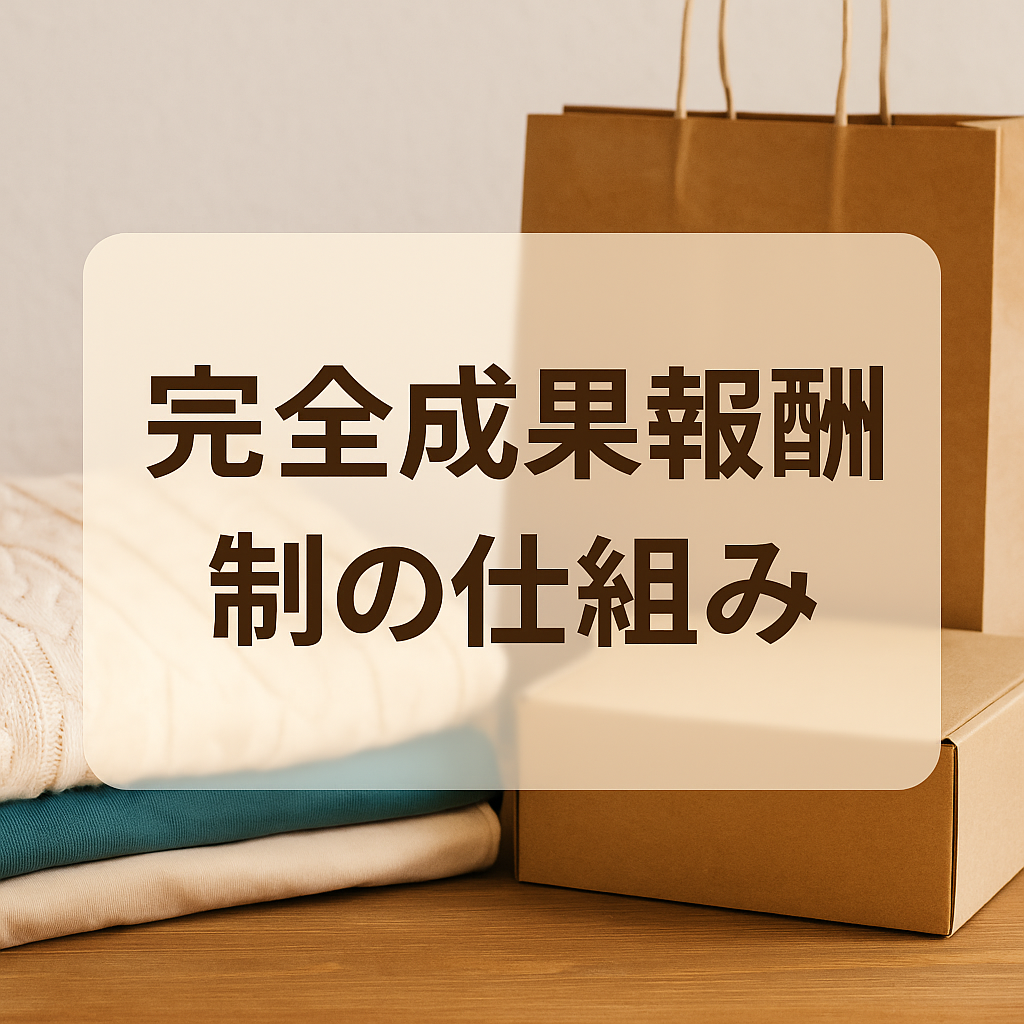 古着kingは完全成果報酬型、リスクが最小限