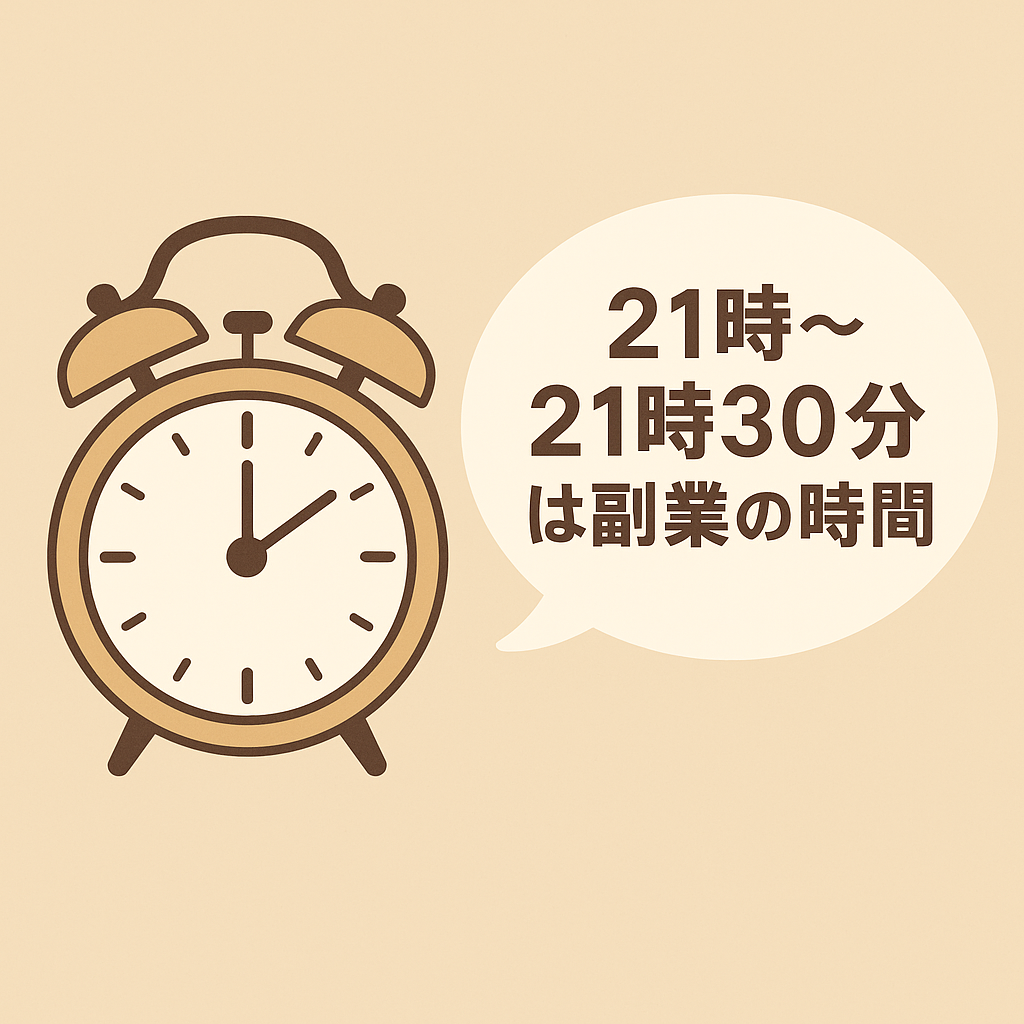 副業の時間を決めて確保することが大事
