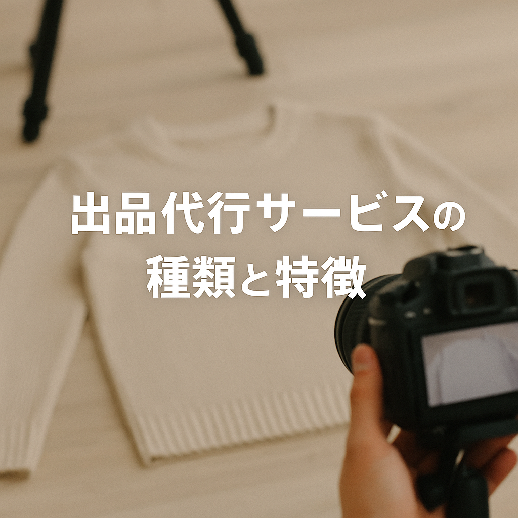 メルカリ出品代行サービスの種類と特徴